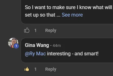 Community member feedback